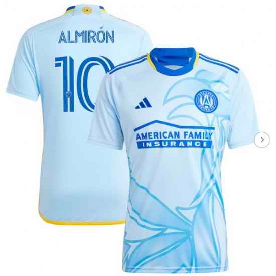 Men's Atlanta United FC Miguel Almiron adidas Light Blue 2024 The Resurgens Kit Replica Player Jersey